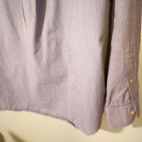 Ralph Lauren chaps blue and white check button down - Picture 9 of 10